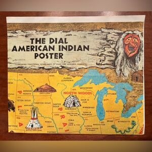1972 Rand McNally American Indian Poster